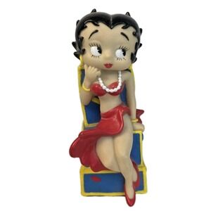 1990's Betty Boop On Suitcases 6.25" Plastic Bank Las‎ Vegas Hollywood MGM